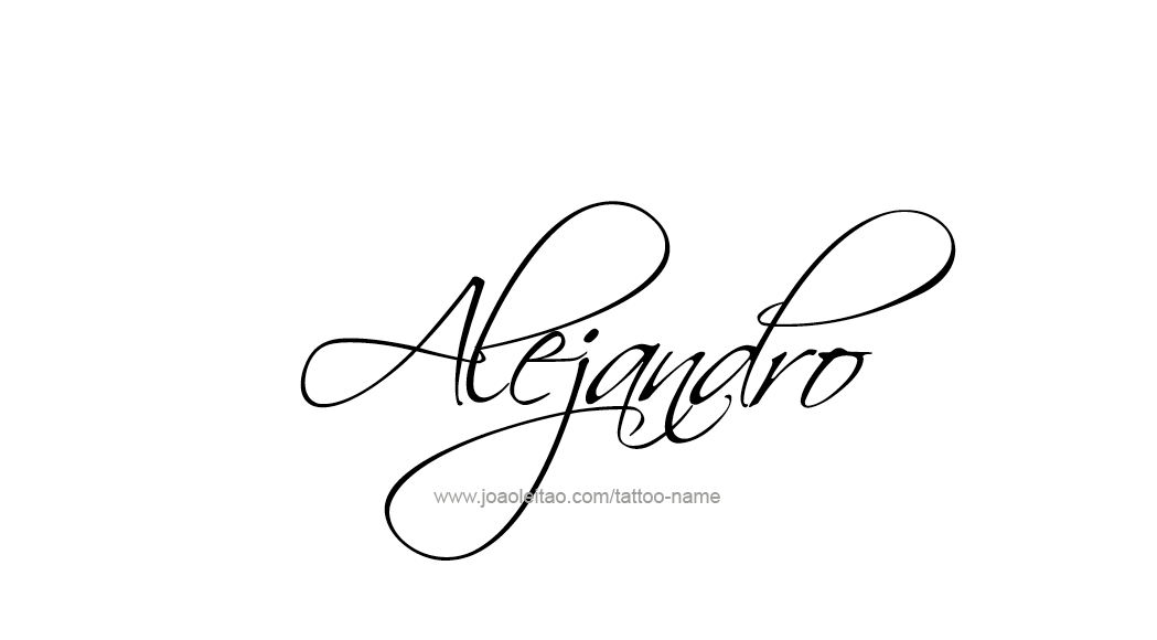 Tattoo Design  Name Alejandro   