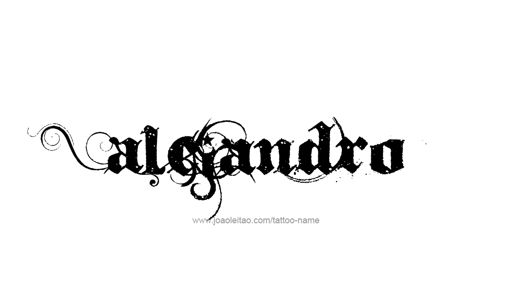 Tattoo Design  Name Alejandro   
