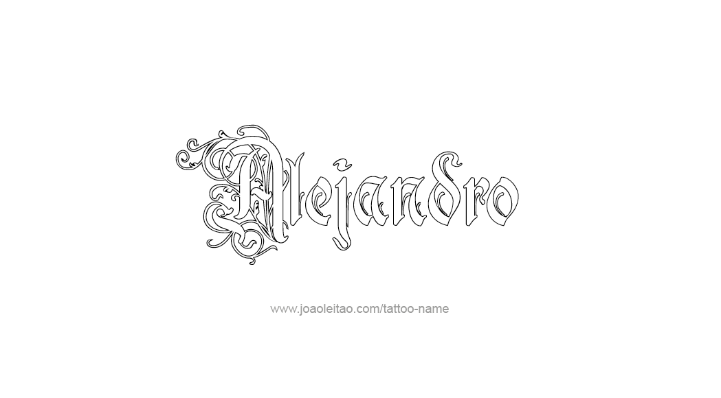 Tattoo Design  Name Alejandro   