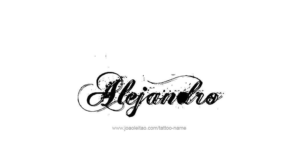 Tattoo Design  Name Alejandro   