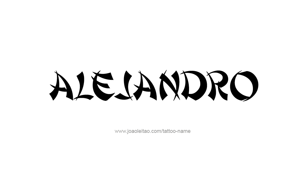 Tattoo Design  Name Alejandro