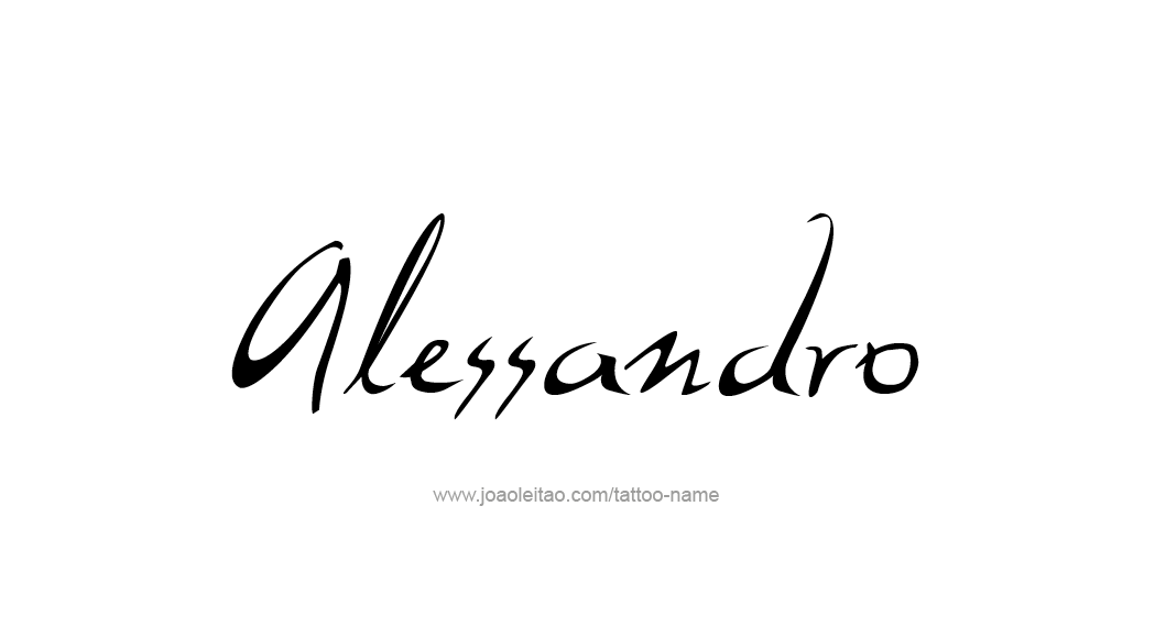 Tattoo Design  Name Alessandro   