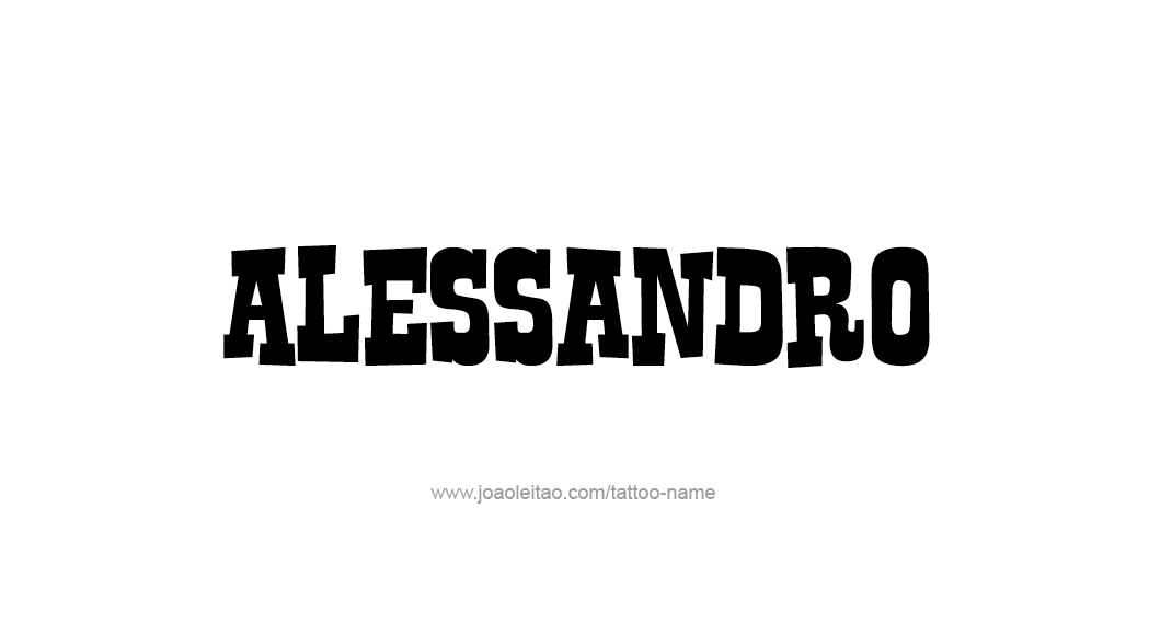 Tattoo Design  Name Alessandro   