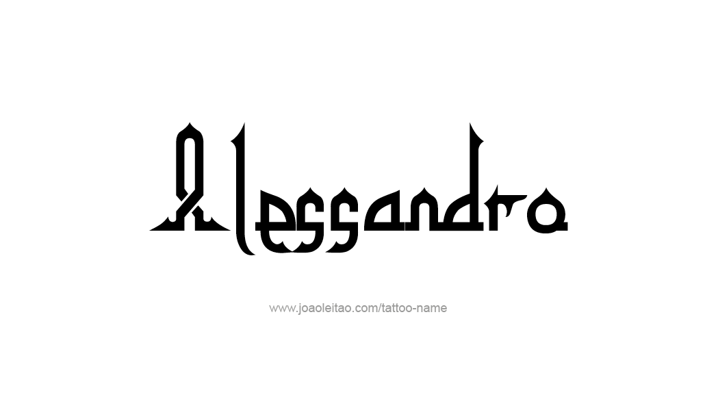 Tattoo Design  Name Alessandro   