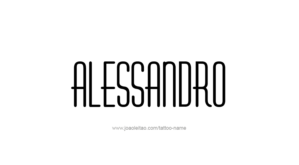 Tattoo Design  Name Alessandro   