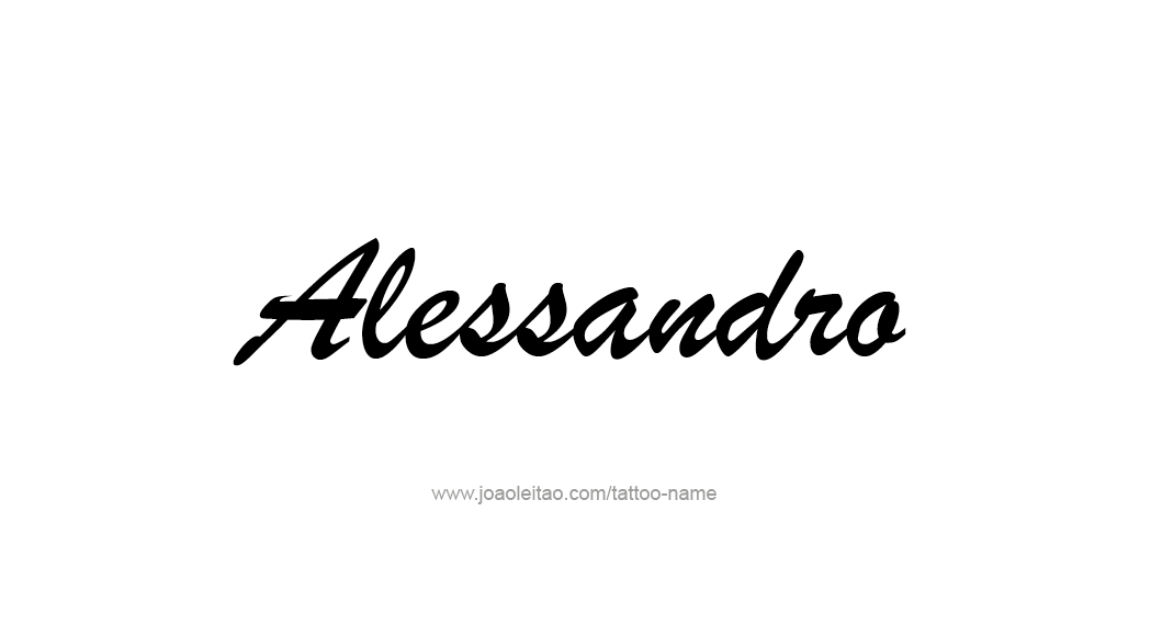 Tattoo Design  Name Alessandro   