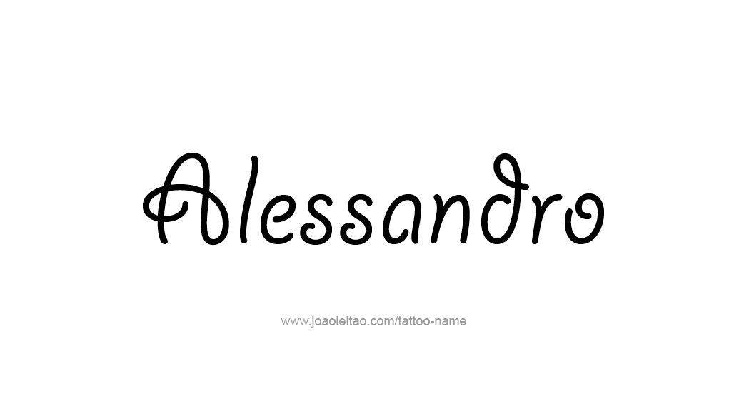 Tattoo Design  Name Alessandro   