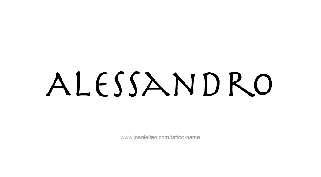 Tattoo Design  Name Alessandro   