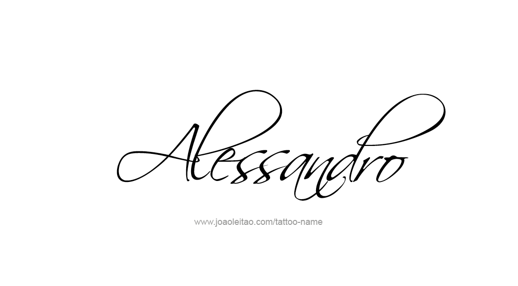 Tattoo Design  Name Alessandro   