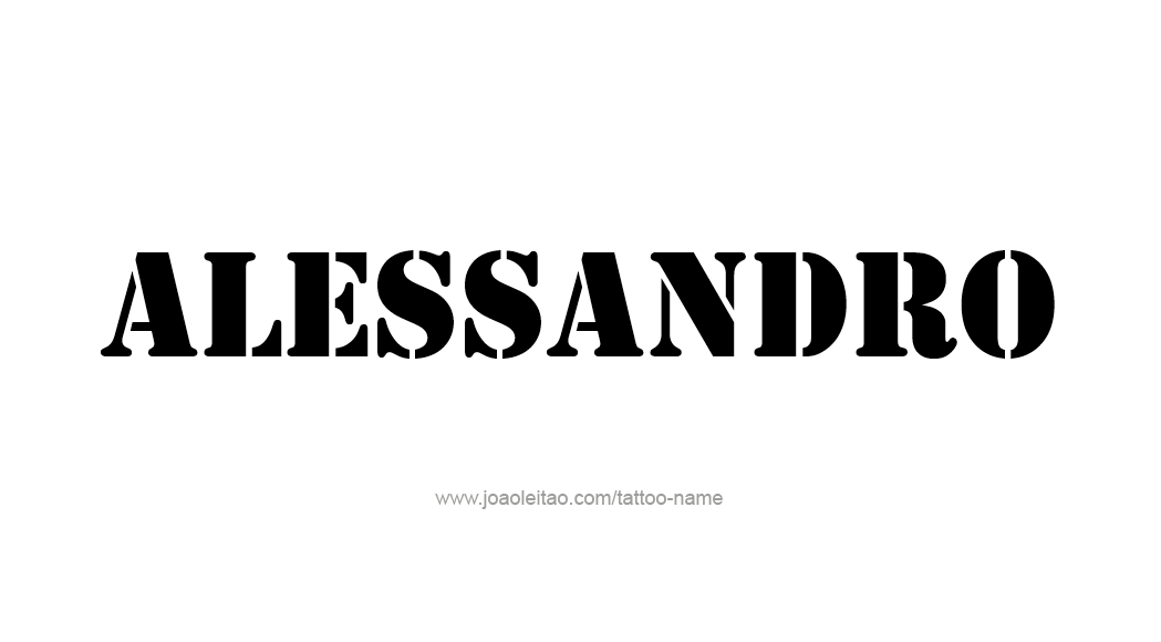 Tattoo Design  Name Alessandro   