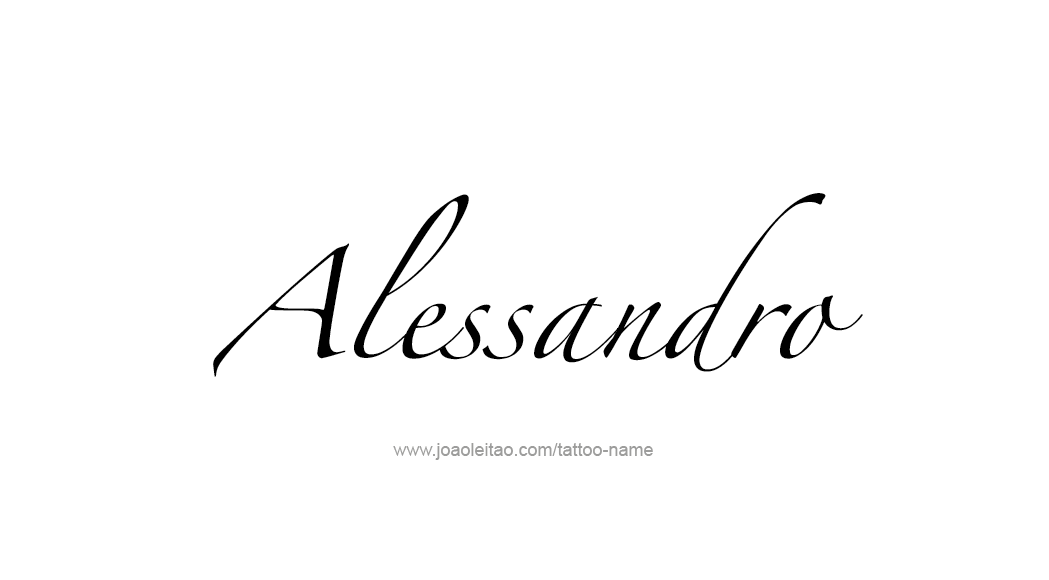 Tattoo Design  Name Alessandro   