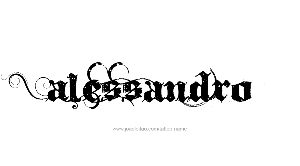 Tattoo Design  Name Alessandro   