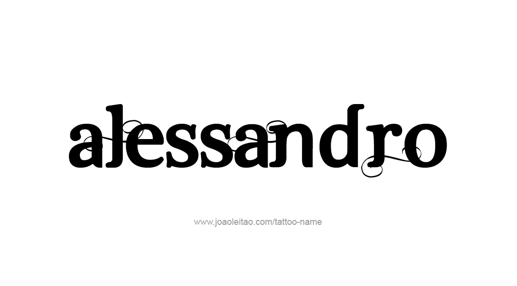 Tattoo Design  Name Alessandro   