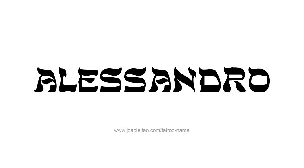 Tattoo Design  Name Alessandro   