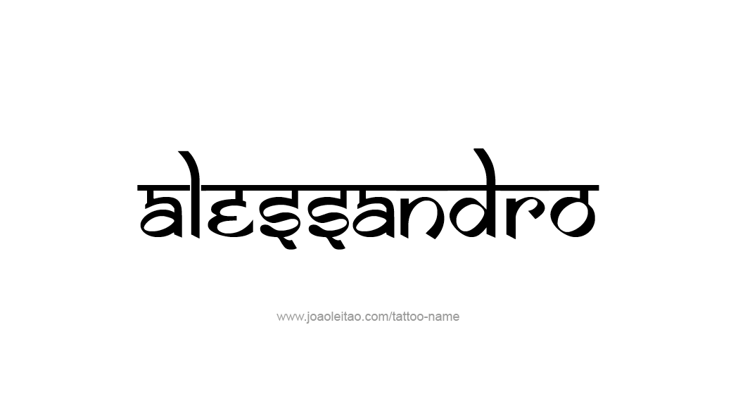 Tattoo Design  Name Alessandro   