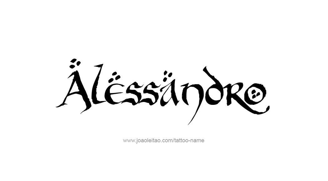 Tattoo Design  Name Alessandro   