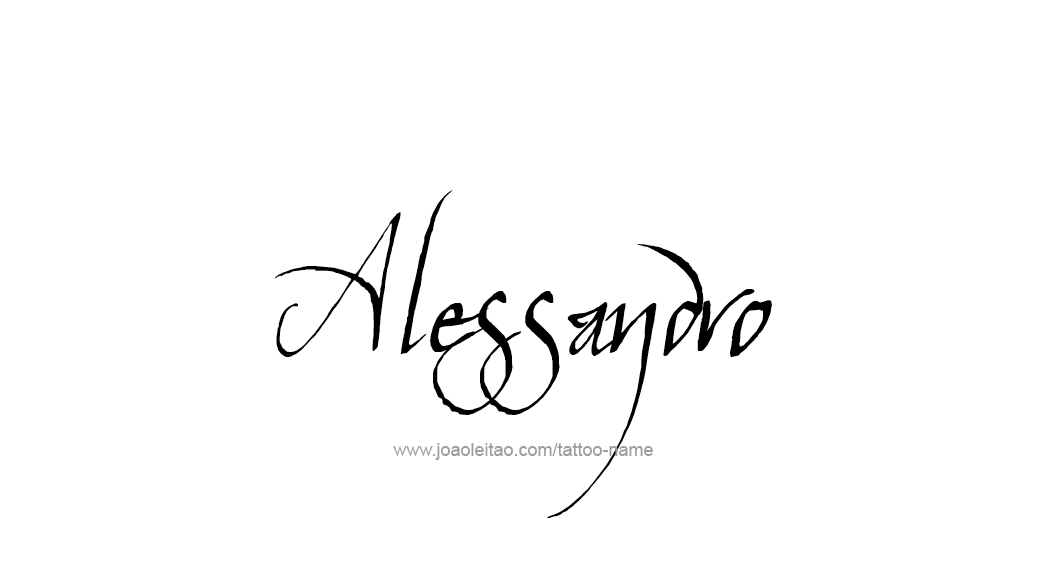 Tattoo Design  Name Alessandro   