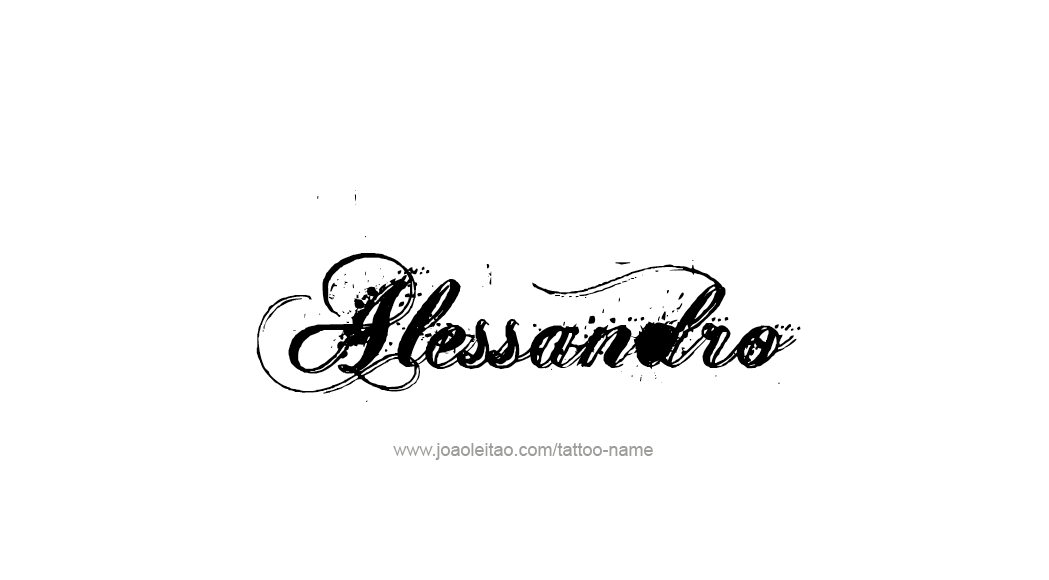 Tattoo Design  Name Alessandro   