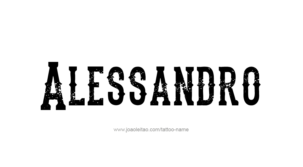 Tattoo Design  Name Alessandro   