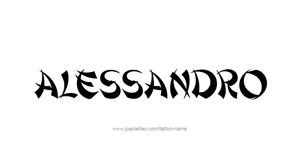 Tattoo Design  Name Alessandro