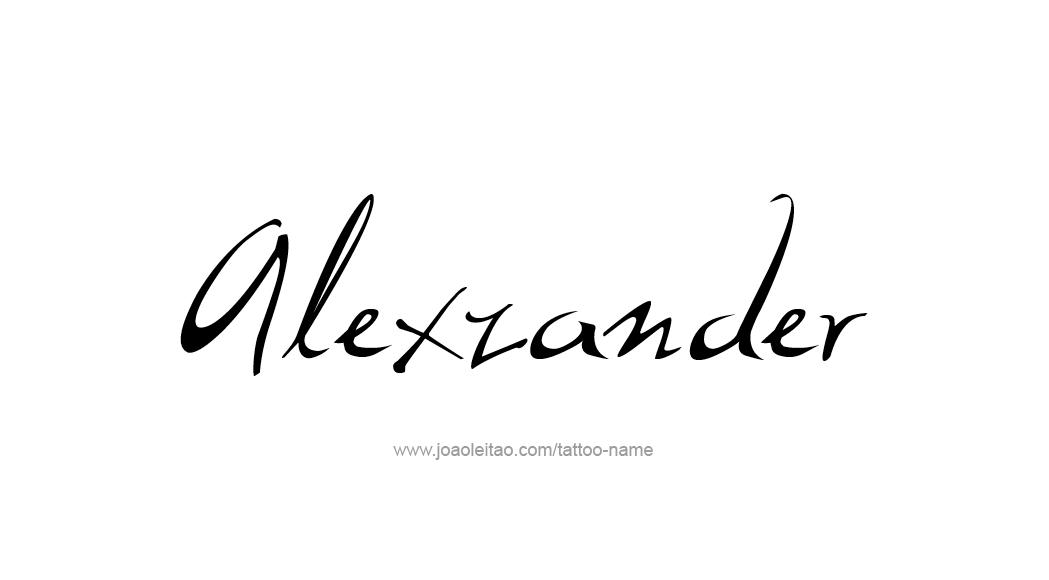 Tattoo Design  Name Alexzander   