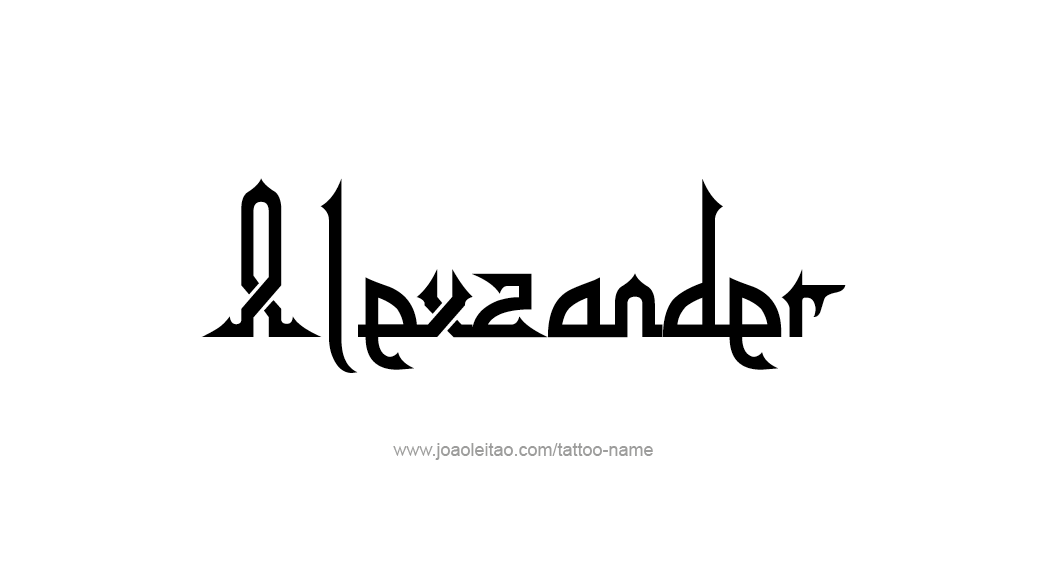 Tattoo Design  Name Alexzander   