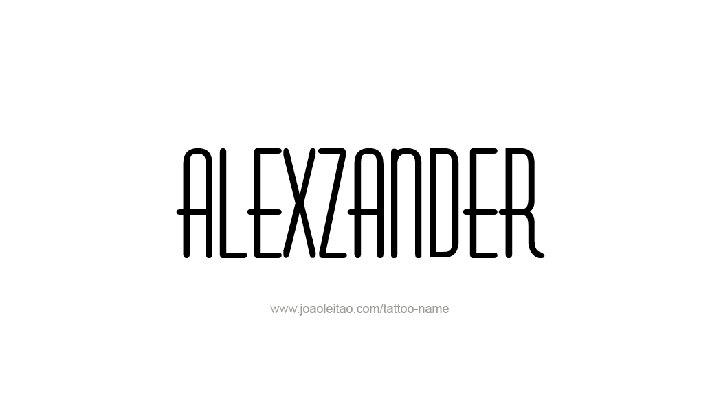 Tattoo Design  Name Alexzander   