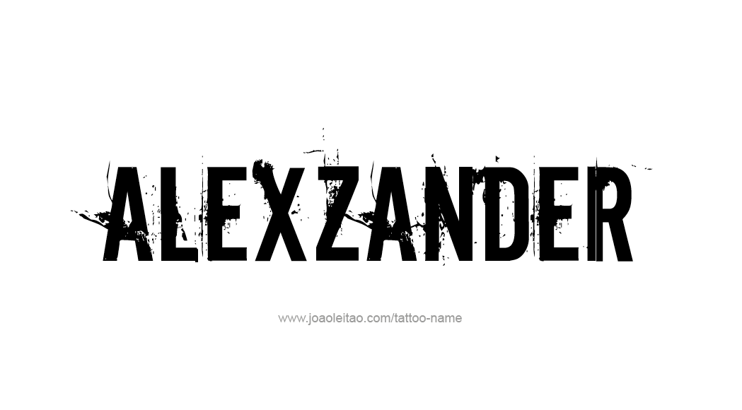 Tattoo Design  Name Alexzander   