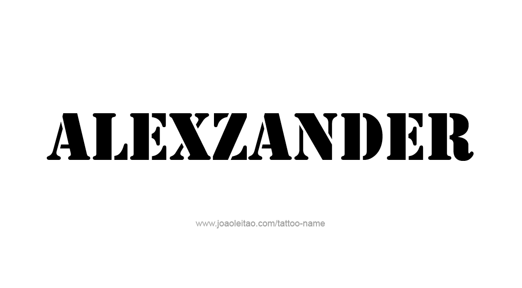 Tattoo Design  Name Alexzander   