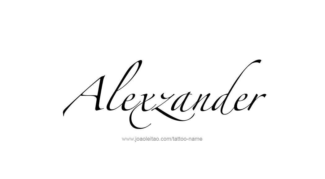 Tattoo Design  Name Alexzander   