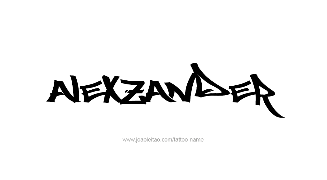 Tattoo Design  Name Alexzander   