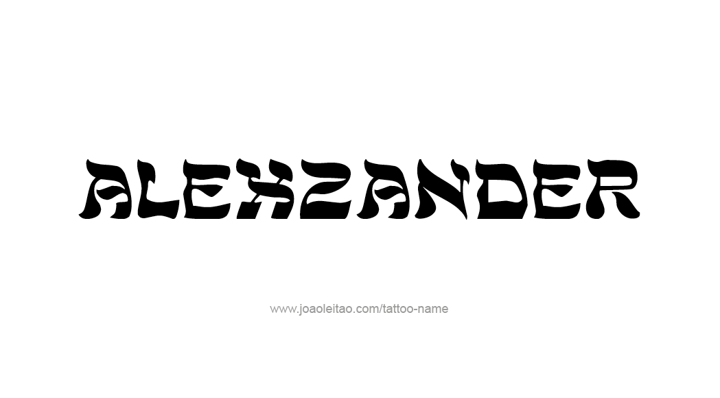 Tattoo Design  Name Alexzander   