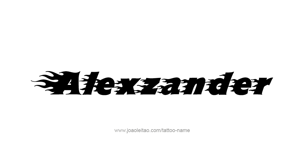 Tattoo Design  Name Alexzander   