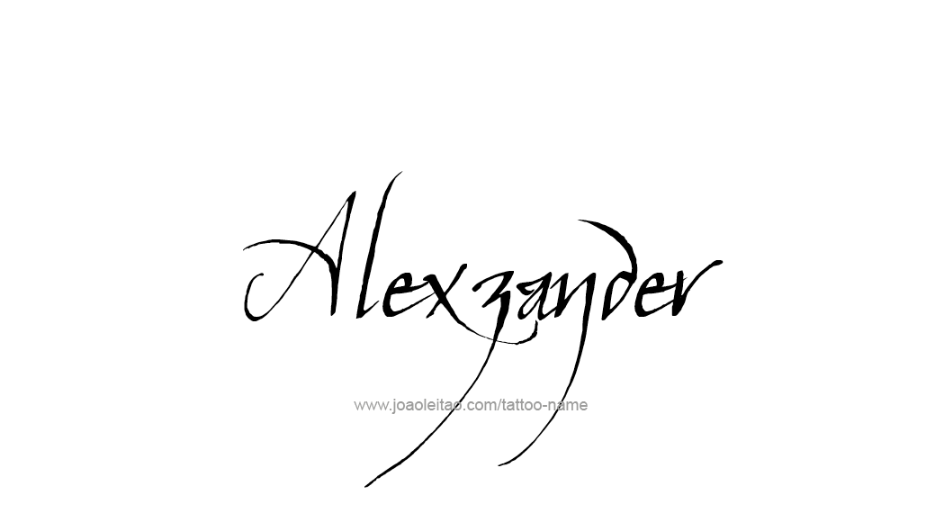 Tattoo Design  Name Alexzander   