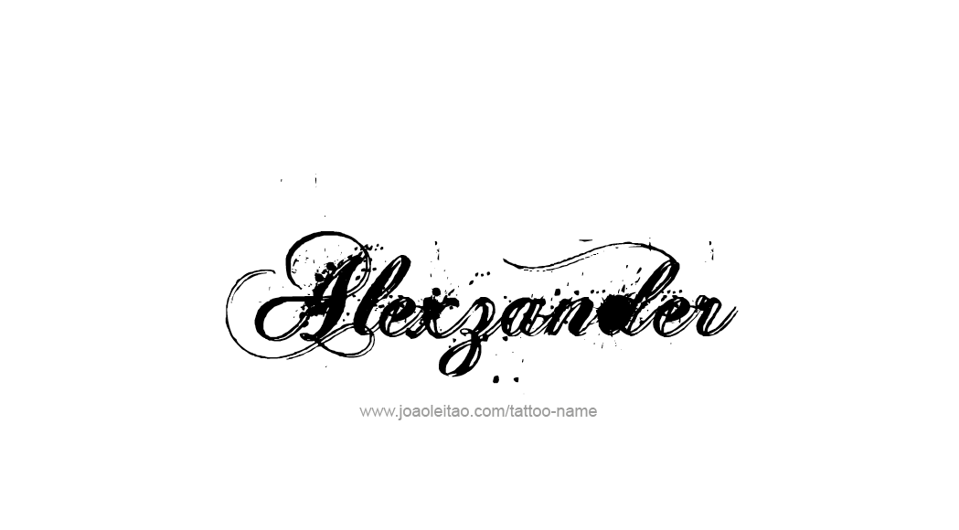 Tattoo Design  Name Alexzander   