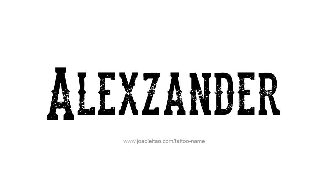 Tattoo Design  Name Alexzander   