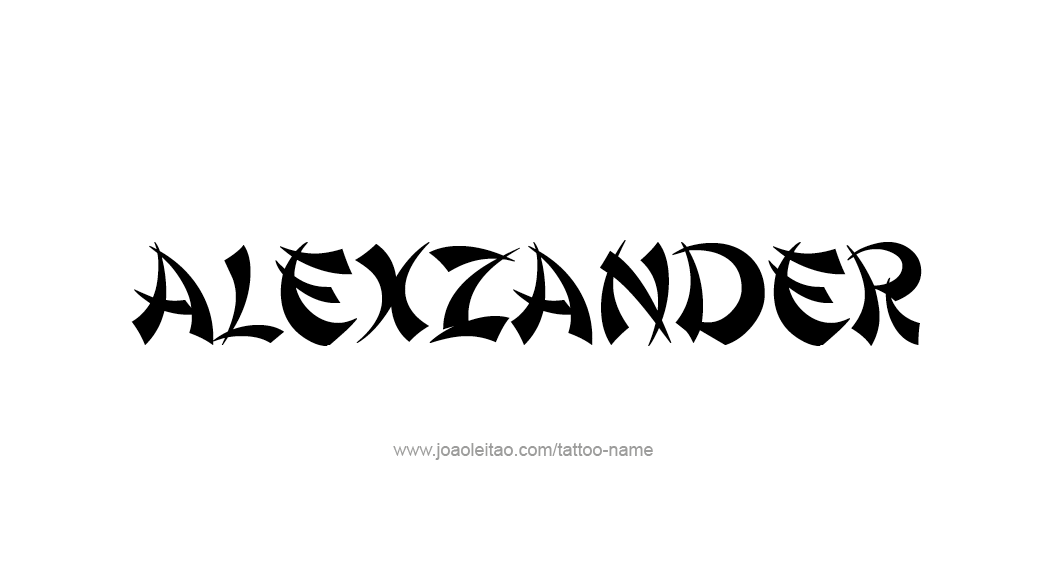 Tattoo Design  Name Alexzander