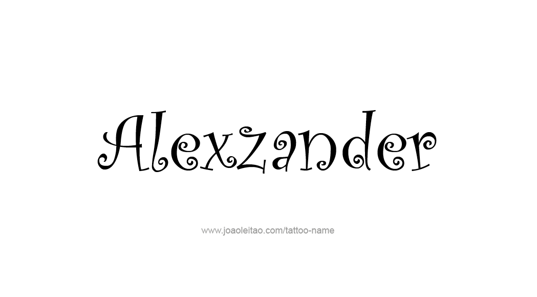 Tattoo Design  Name Alexzander   