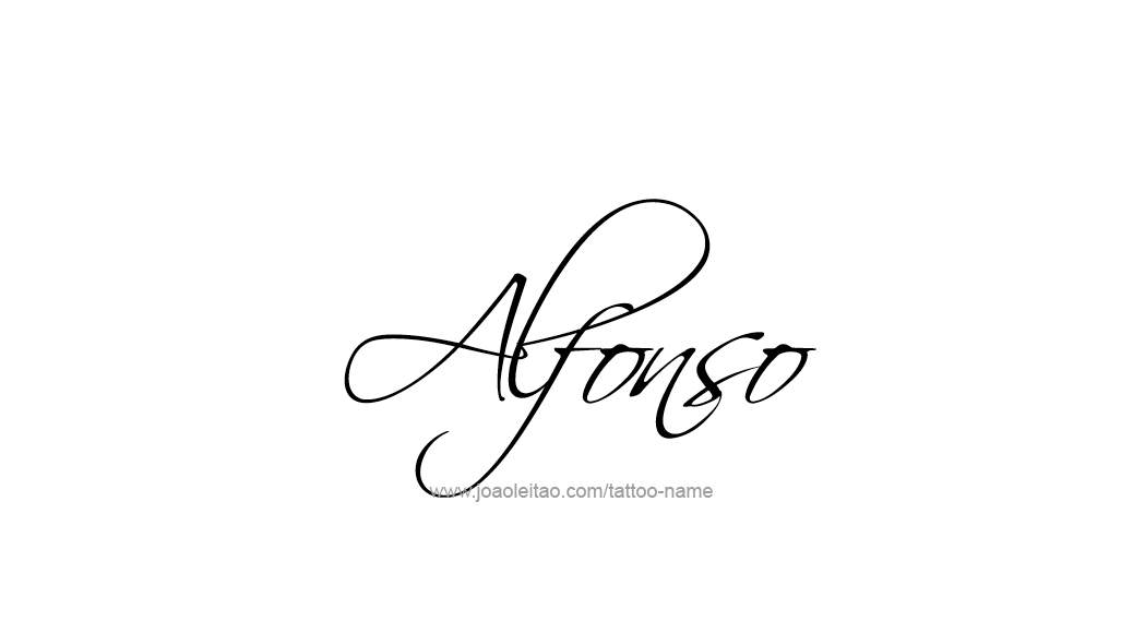 Tattoo Design  Name Alfonso   