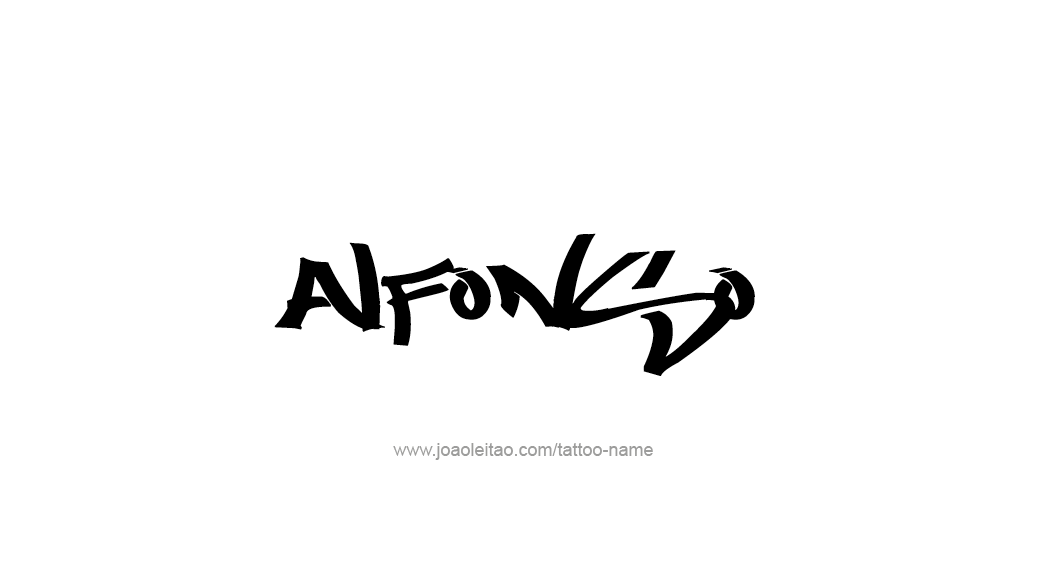 Tattoo Design  Name Alfonso   