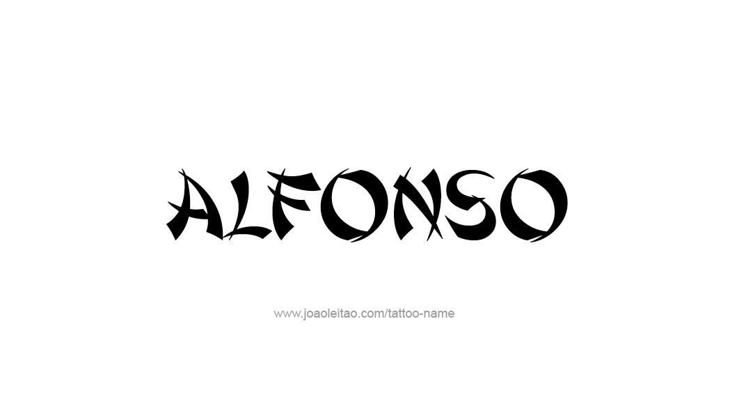 Tattoo Design  Name Alfonso