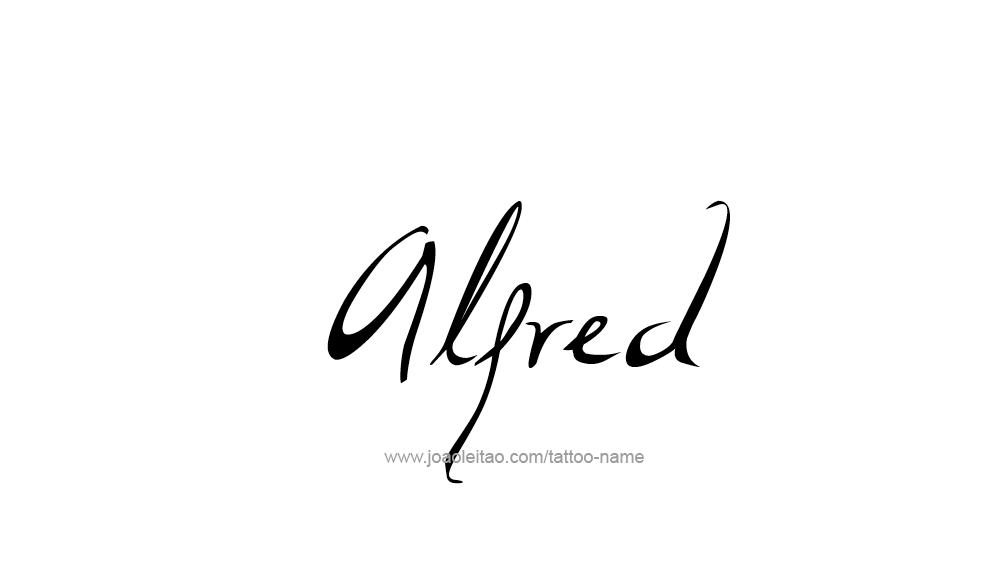 Tattoo Design  Name Alfred   