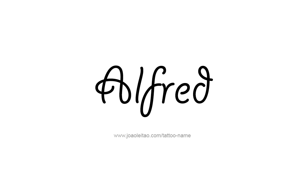 Tattoo Design  Name Alfred   