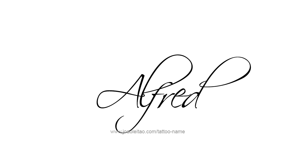 Tattoo Design  Name Alfred   