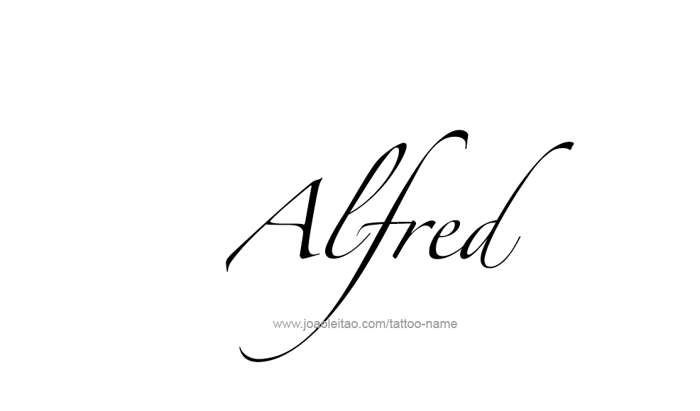 Tattoo Design  Name Alfred   