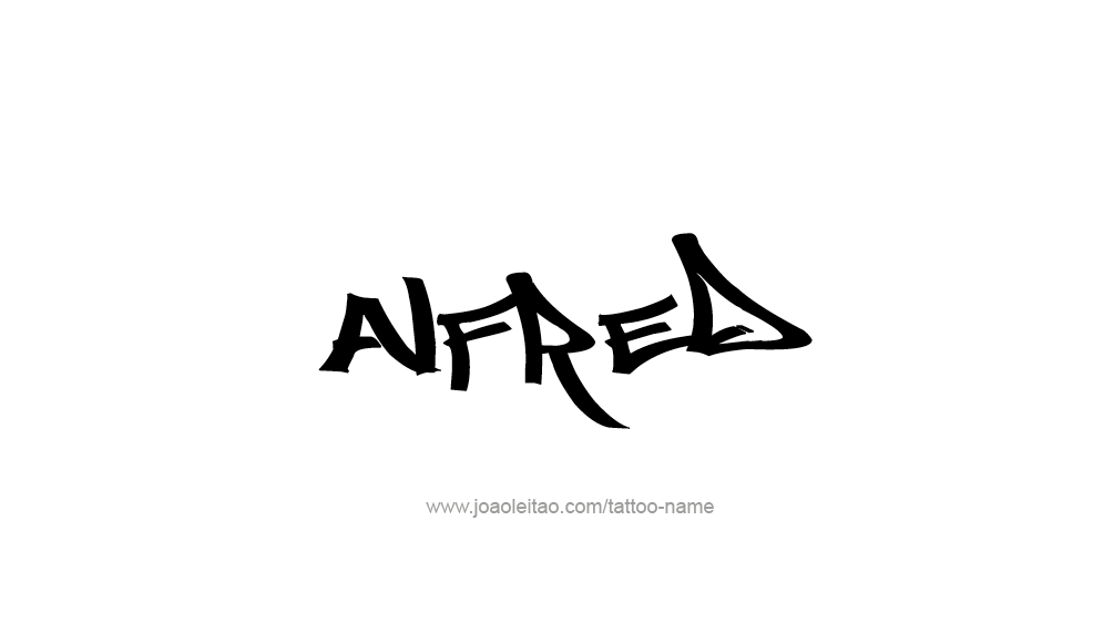 Tattoo Design  Name Alfred   