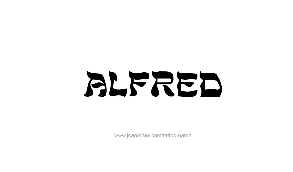 Tattoo Design  Name Alfred   