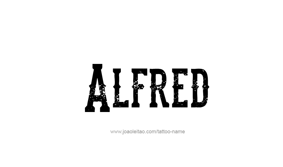 Tattoo Design  Name Alfred   