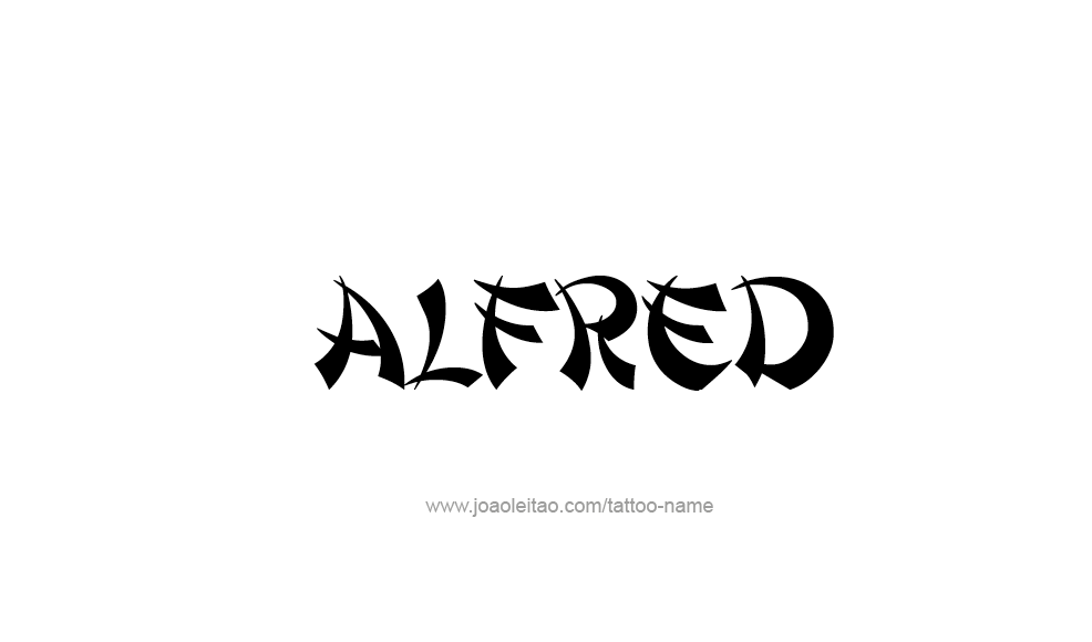 Tattoo Design  Name Alfred