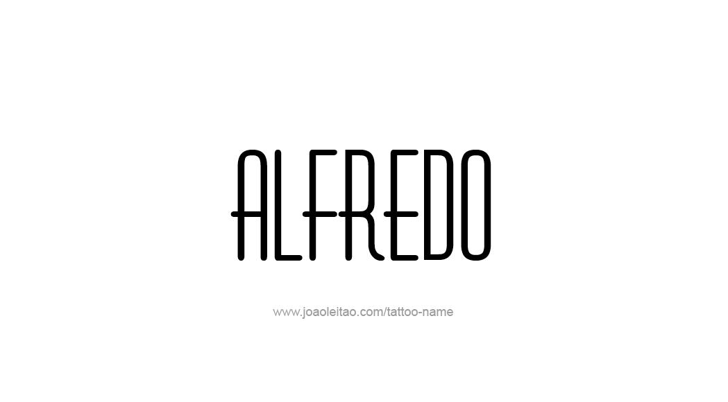 Tattoo Design  Name Alfredo   